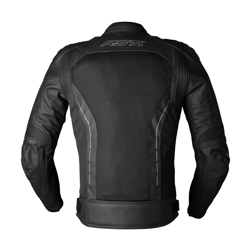S1 MESH CE JACKET BLACK/BLACK LEATHER XL - 556-3465046-1