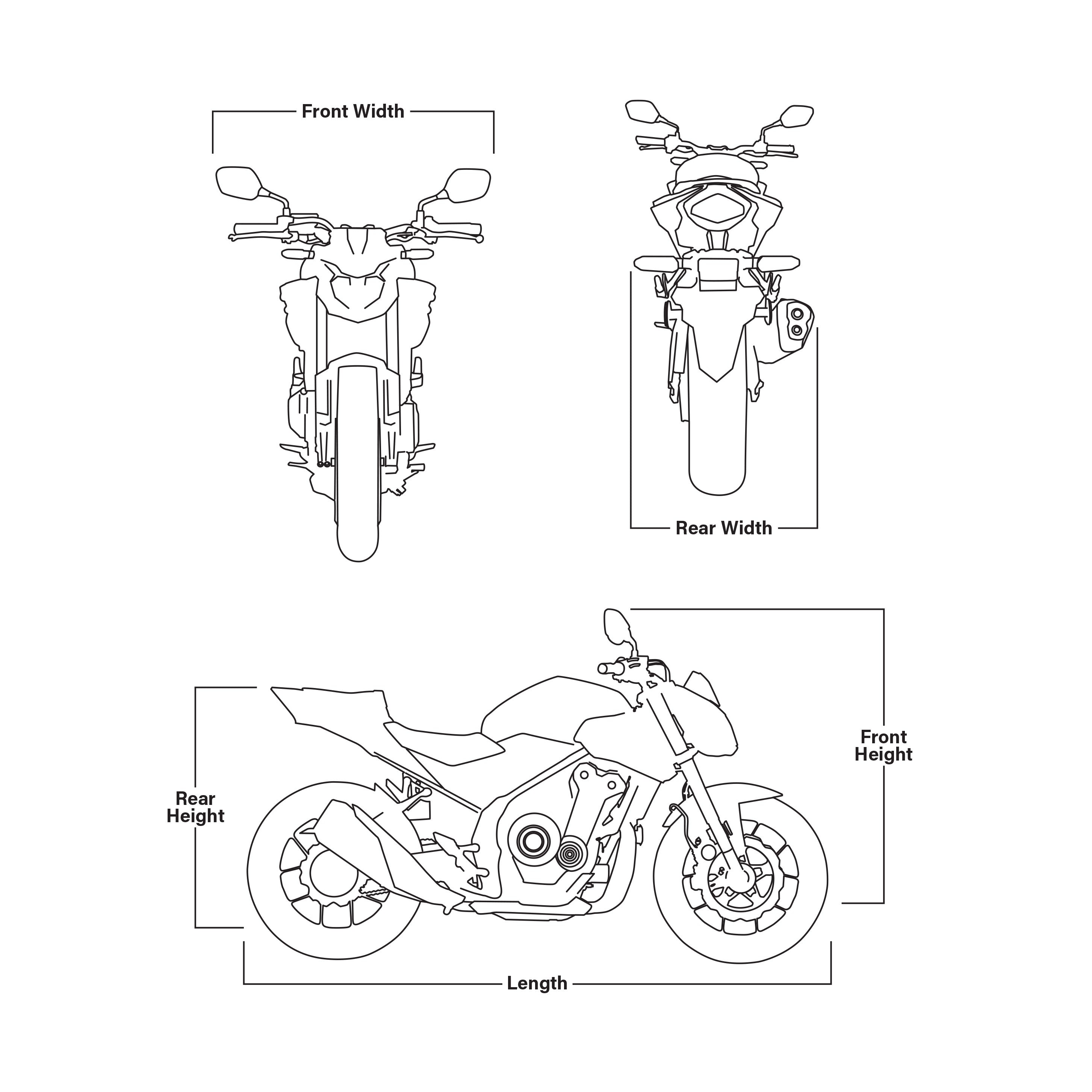 ELITE SERIES COVER SPORT BIKE BLACK - 56-08001SB-2