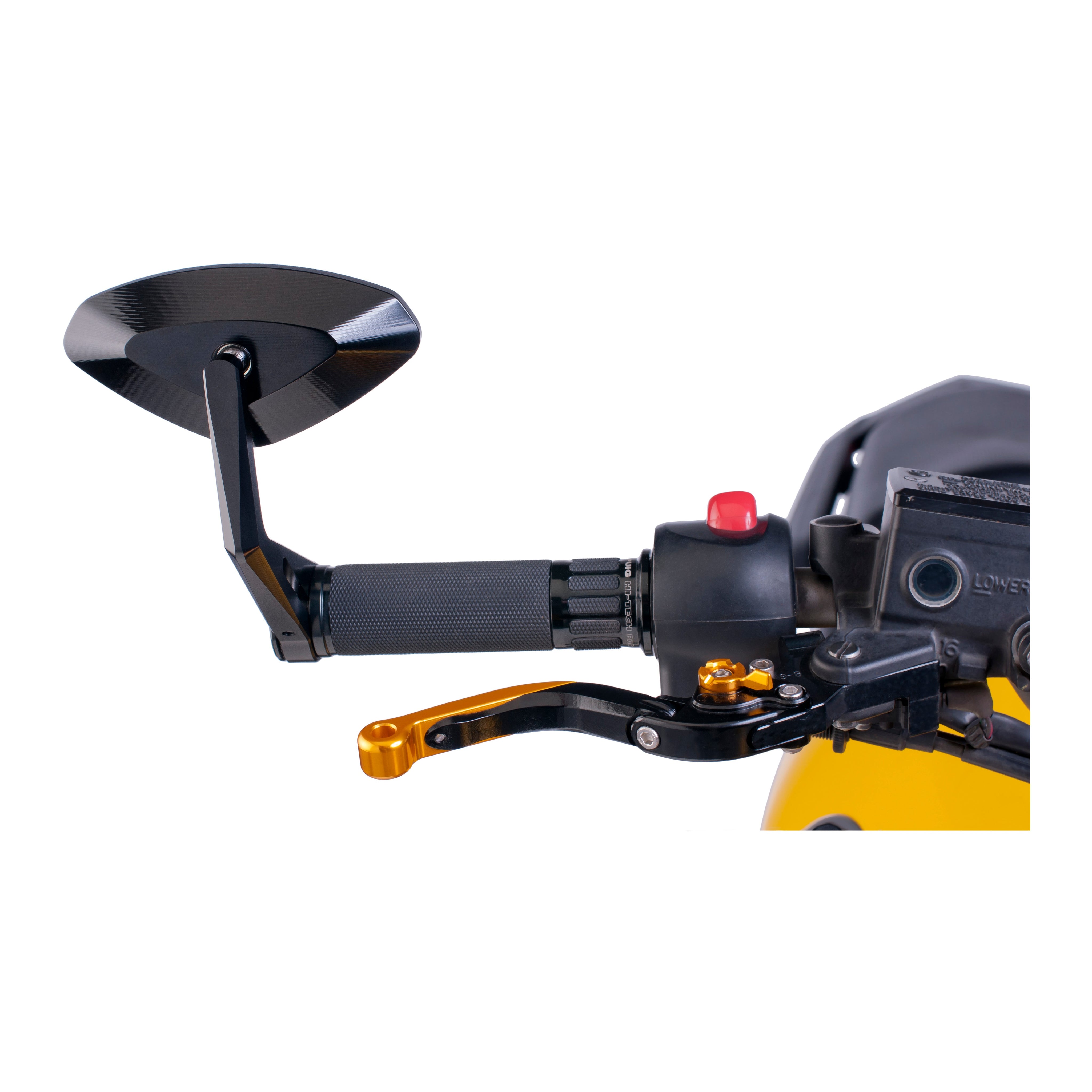 MIRROR HI-TECH BAR-END L/R BLACK - 561-06994BK