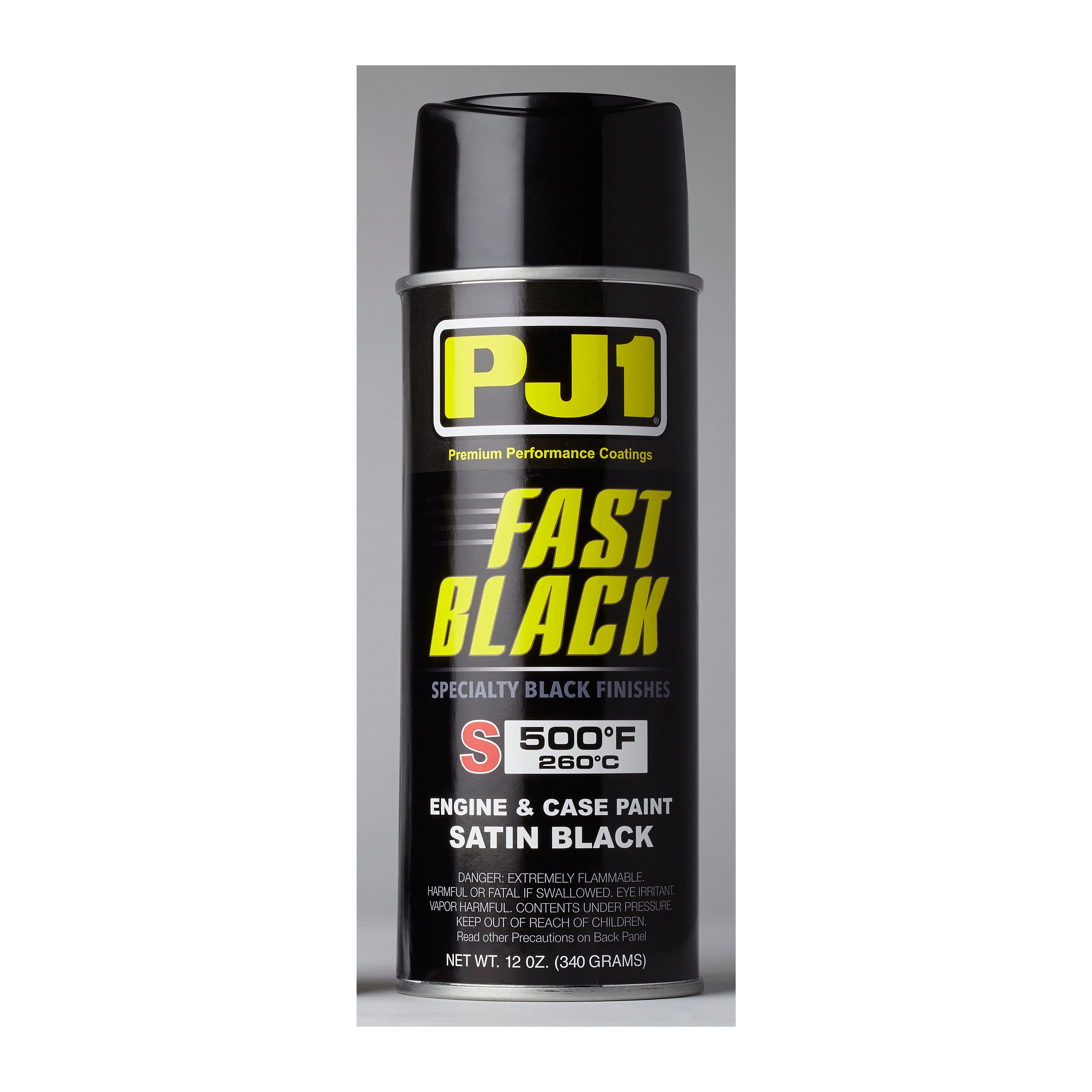 FAST BLACK ENGINE PAINT SATIN BLACK 12OZ - 57-0162