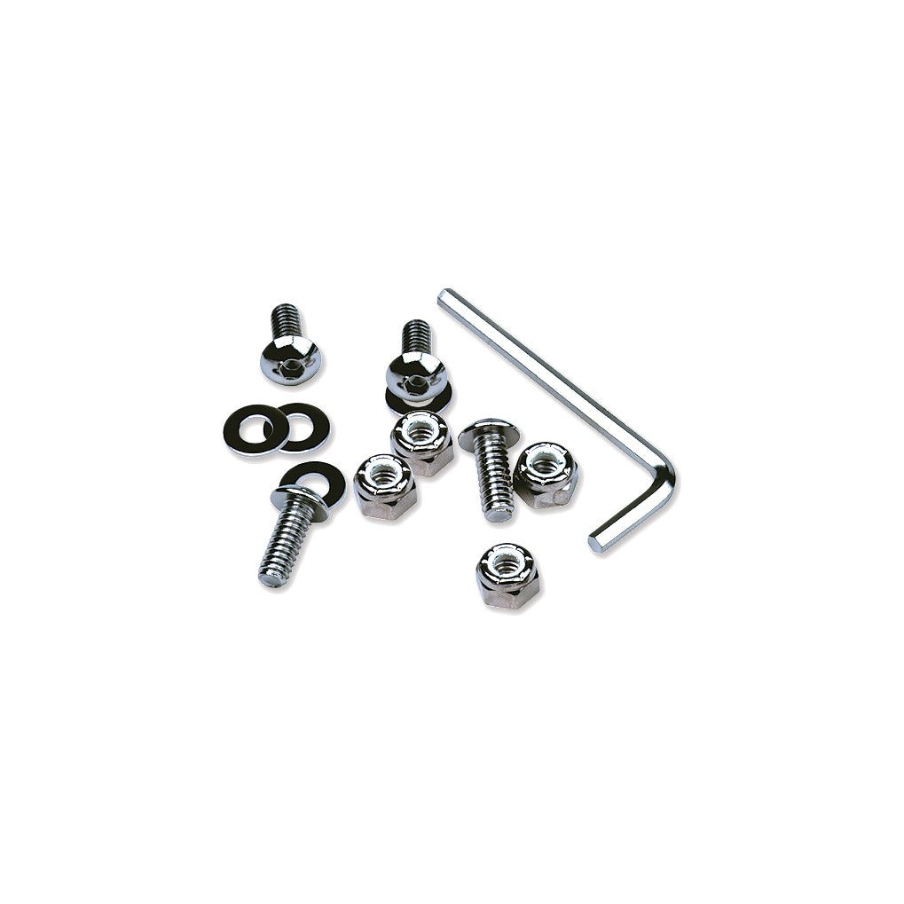 CHROME LICENSE PLATE FRAME HARDWARE - 57-10000
