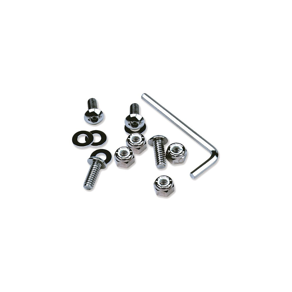 CHROME LICENSE PLATE FRAME HARDWARE - 57-10000