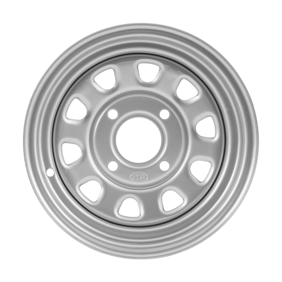 DELTA STEEL WHEEL SILVER 12X7 4+3 4/156 FRNT - 57-9238-1