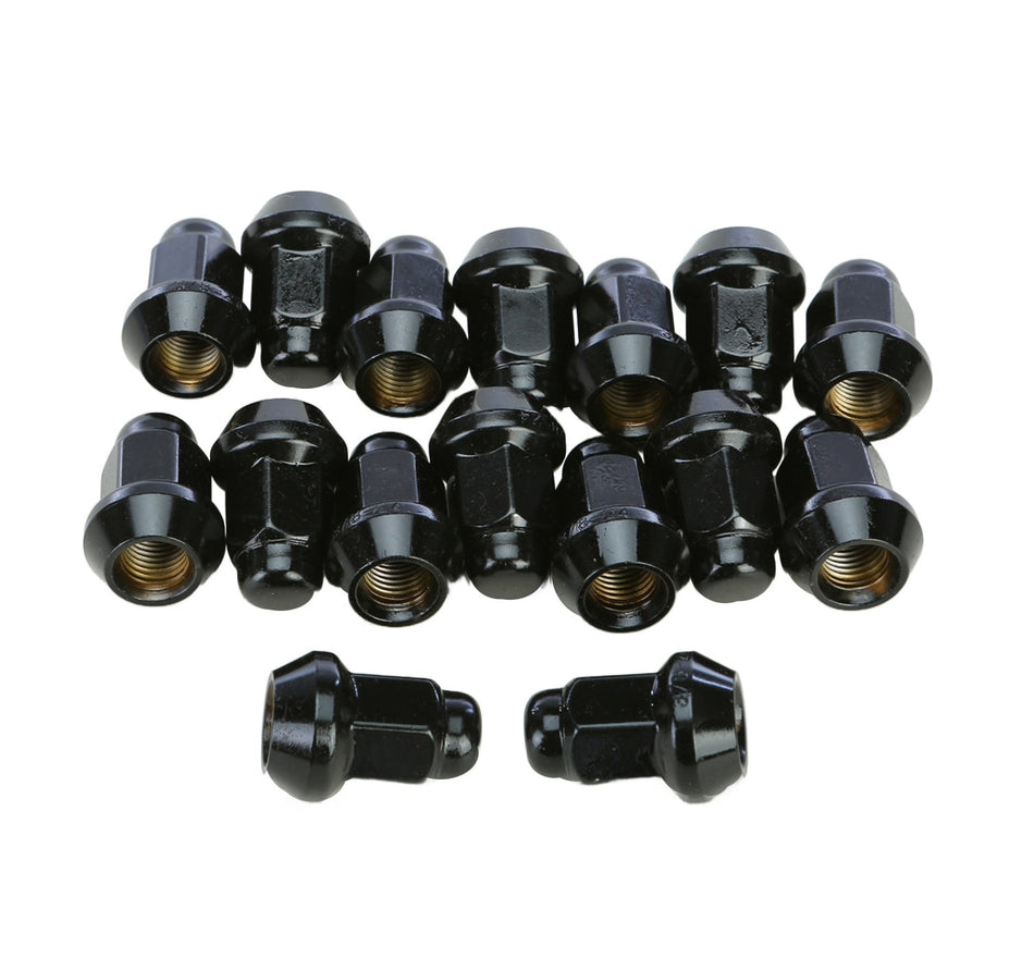 LUG NUTS BLACK POL 3/8"-24 60 DEGREE TAPERED 16-PACK - 57-9419B