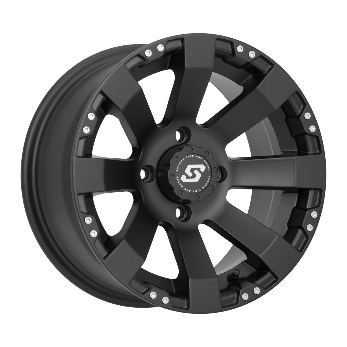 SPYDER WHEEL 14X7 4/156 4+3 (+5MM) BLACK - 570-1153