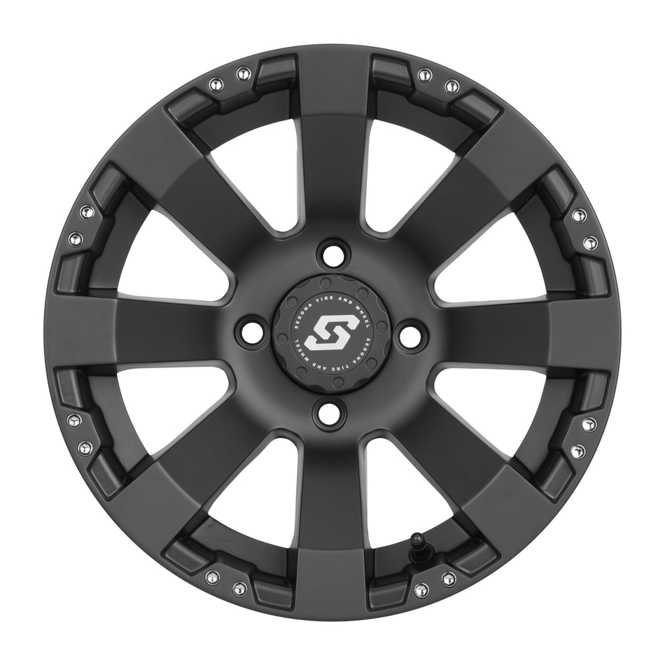 SPYDER WHEEL 14X7 4/137 5+2 (+10MM) BLACK - 570-1155-1