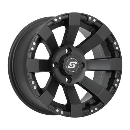 SPYDER WHEEL 14X7 4/137 5+2 (+10MM) BLACK - 570-1155