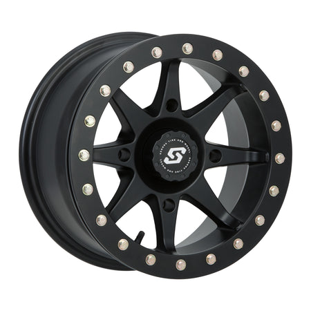 STORM BDLK WHEEL 14X7 4/156 4+3 (+5MM) BLACK - 570-1179