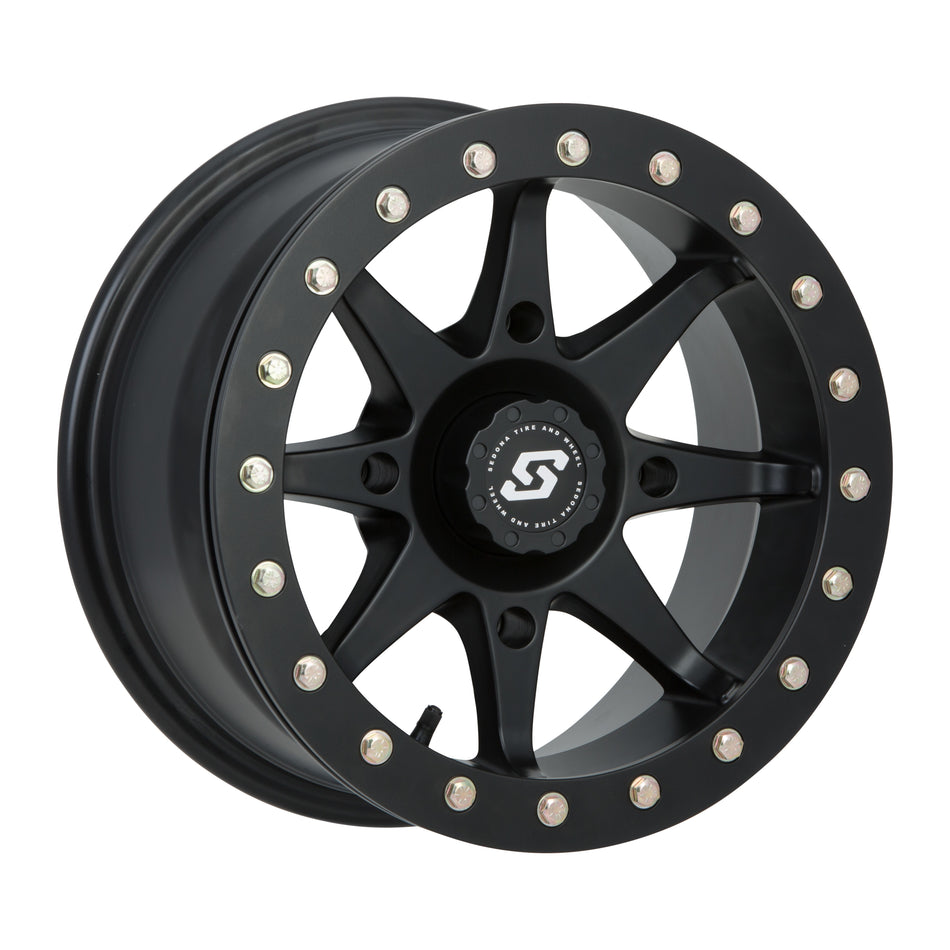 STORM BDLK WHEEL 14X7 4/156 4+3 (+5MM) BLACK - 570-1179