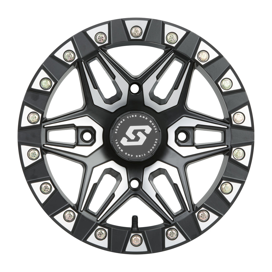 SPLIT 6 BDLK WHEEL 14X7 4/156 6+1 (+30MM) BLK/MACHINED - 570-1245-1