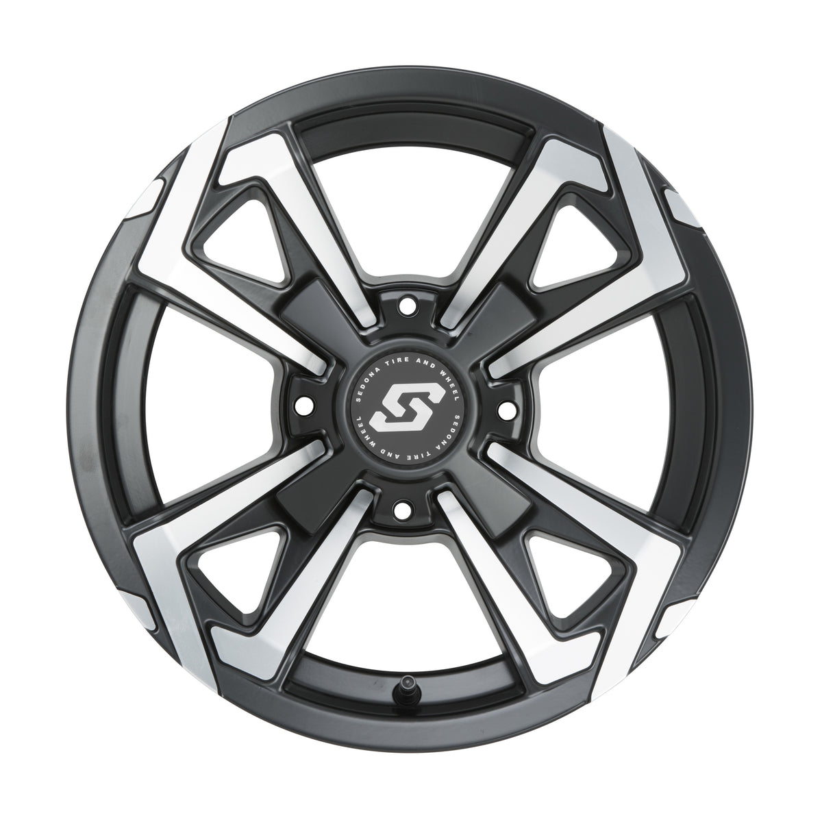 RIOT WHEEL 14X7 4/156 4+3 (+5MM) BLK/MACHINED - 570-1264-1