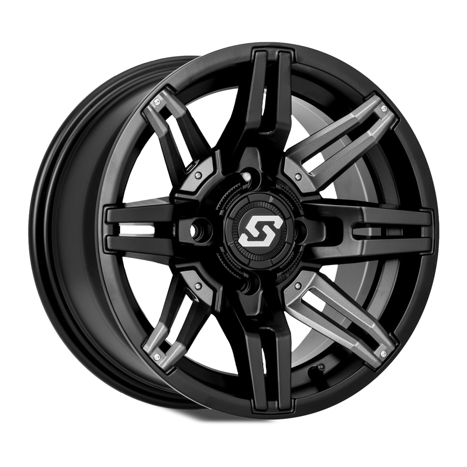 RUKUS WHEEL 14X7 4/156 4+3 (+5MM) BLK/GUNMETAL - 570-1273