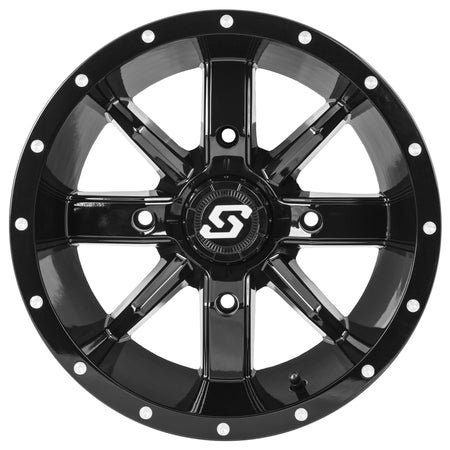 HOLLOW POINT WHEEL 14X10 4/137 5+5 (0MM) BLACK - 570-1334-1