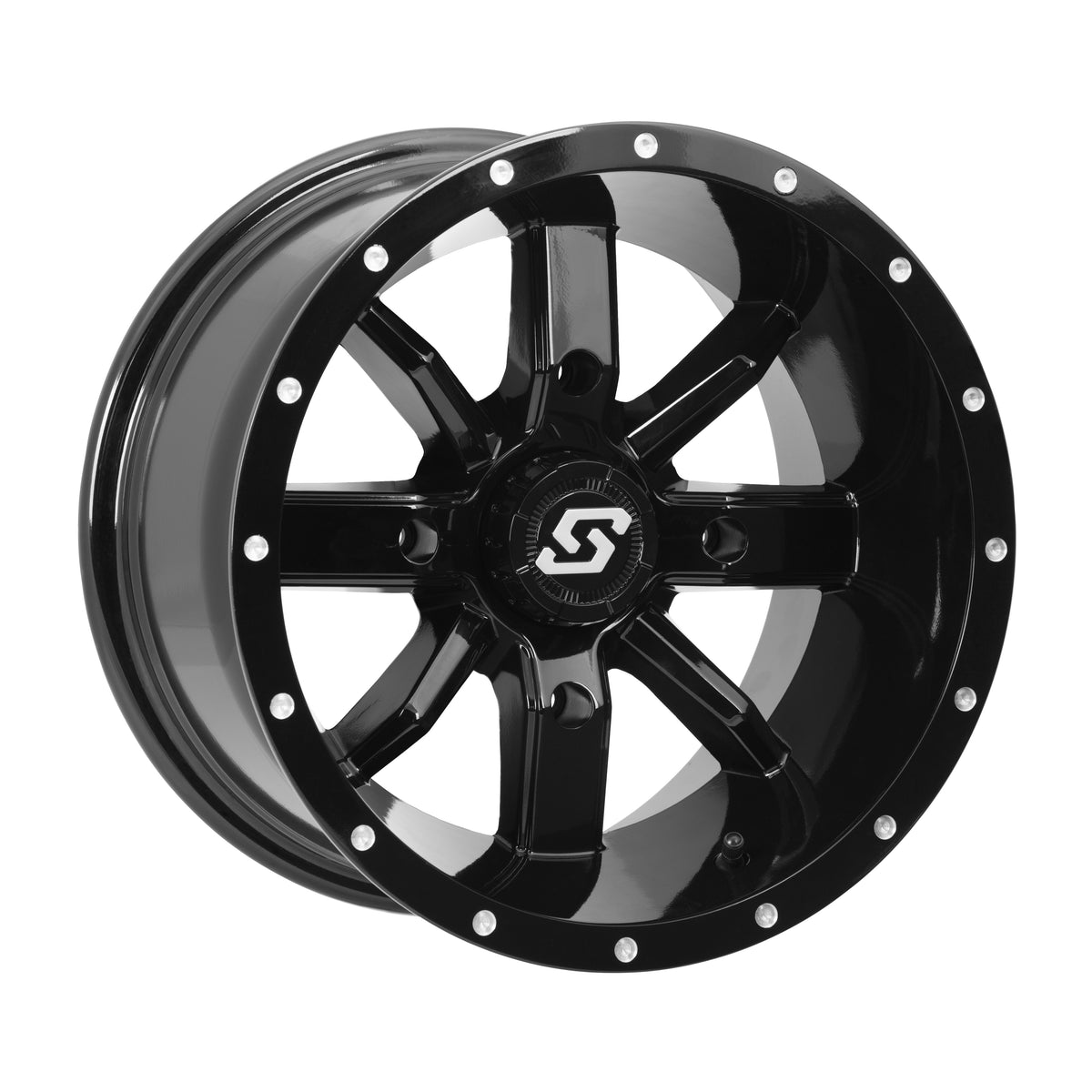 HOLLOW POINT WHEEL 14X10 4/137 5+5 (0MM) BLACK - 570-1334