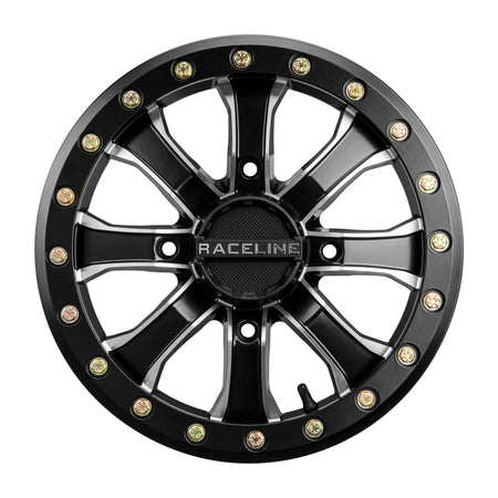 MAMBA BDLK WHEEL 15X6 4/156 5+1 (+40MM) BLK/MACHINED - 570-1599-1