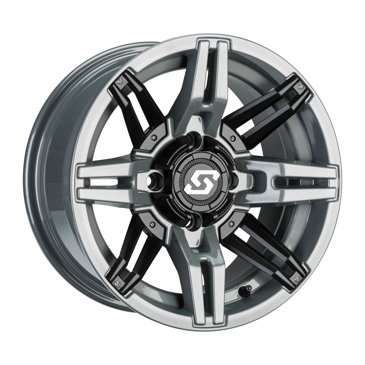 RUKUS LE WHEEL 14X7 4/137 6+1 (+30MM) BLK/STEALTH GREY - 570-1724-1