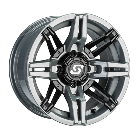 RUKUS LE WHEEL 14X7 4/137 6+1 (+30MM) BLK/STEALTH GREY - 570-1724-1