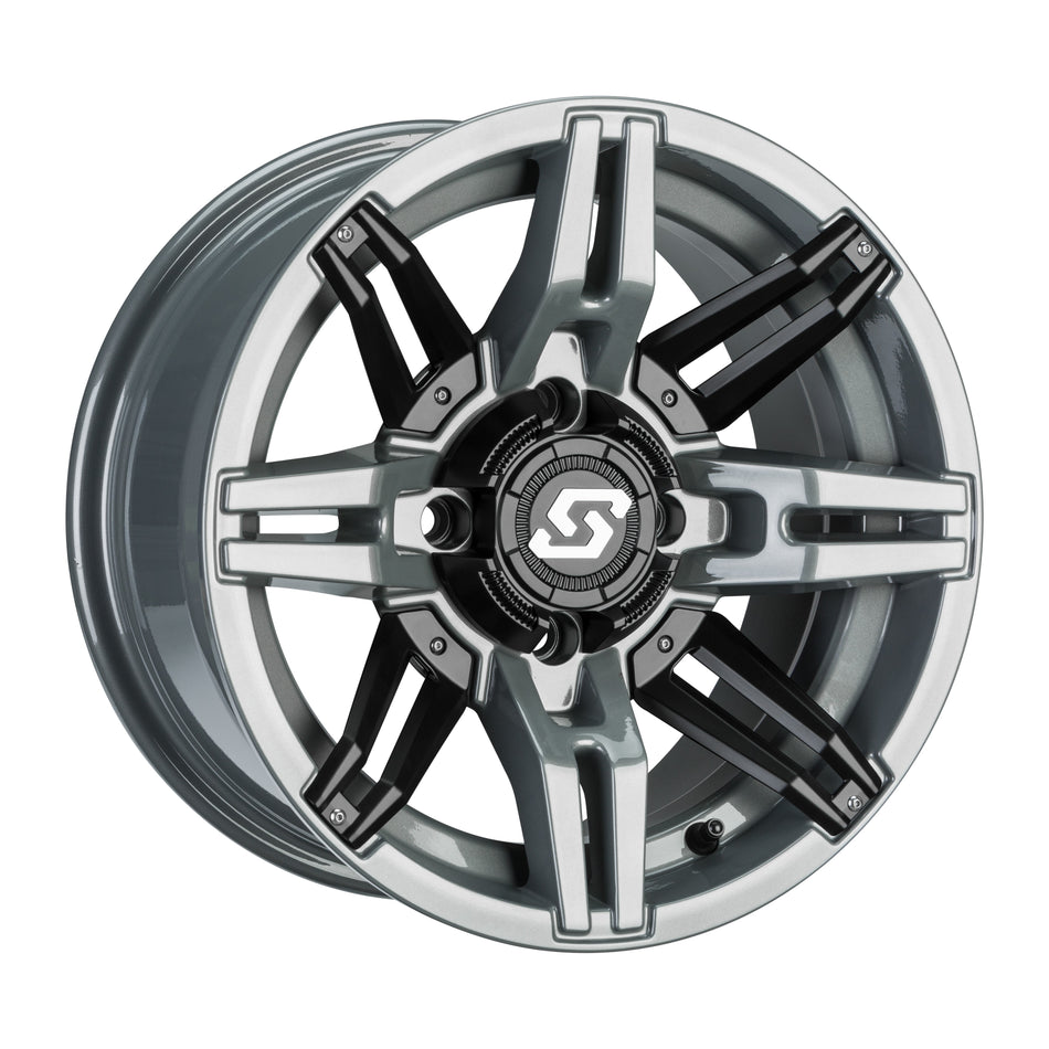 RUKUS LE WHEEL 14X7 4/137 6+1 (+30MM) BLK/STEALTH GREY - 570-1724-1