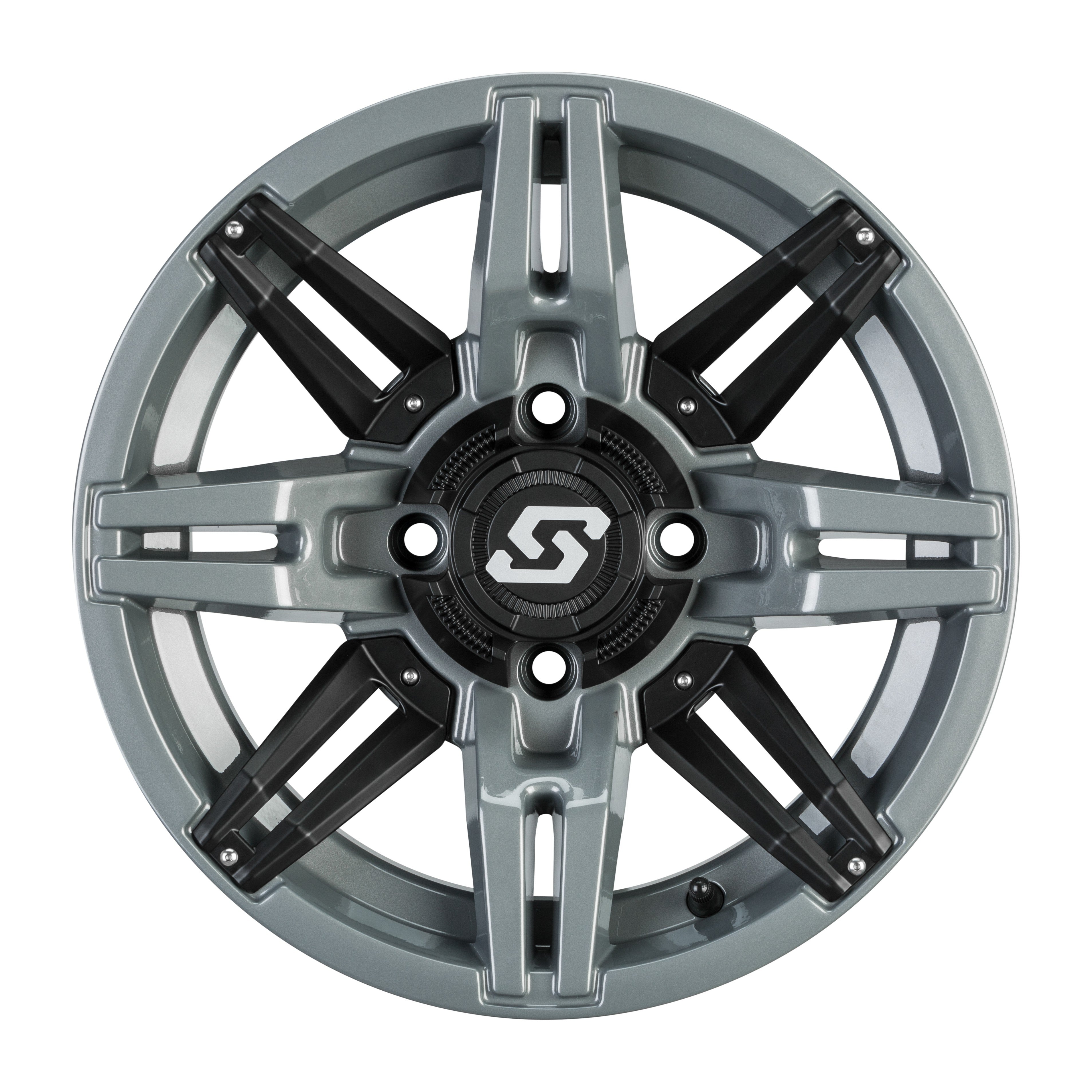 RUKUS LE WHEEL 14X7 4/137 6+1 (+30MM) BLK/STEALTH GREY - 570-1724