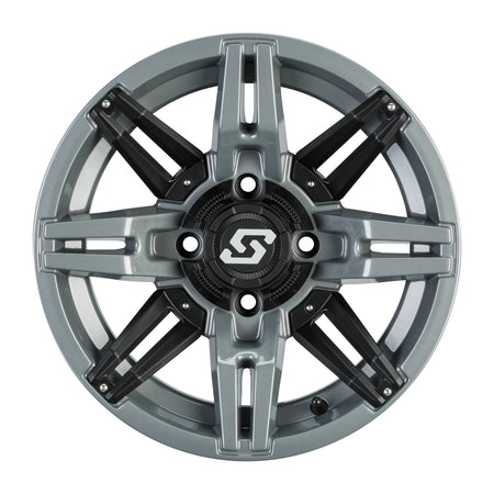 RUKUS LE WHEEL 14X7 4/137 6+1 (+30MM) BLK/STEALTH GREY - 570-1724