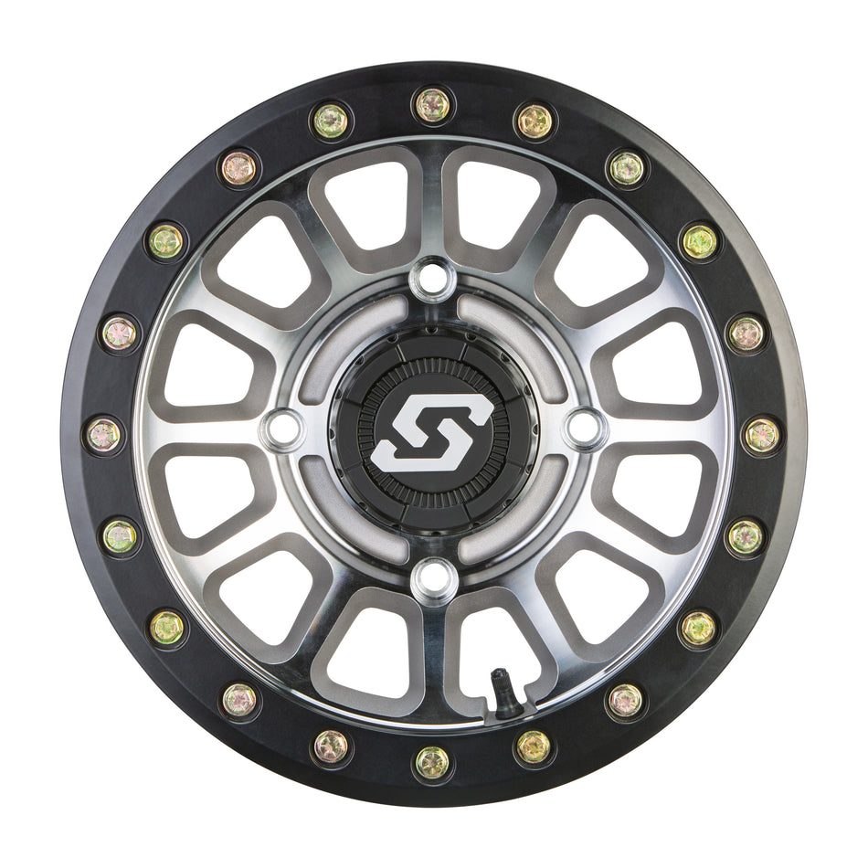 SANO BDLK WHEEL 14X7 4/137 5+2 (+10MM) BLK/AS CAST - 570-2014-1