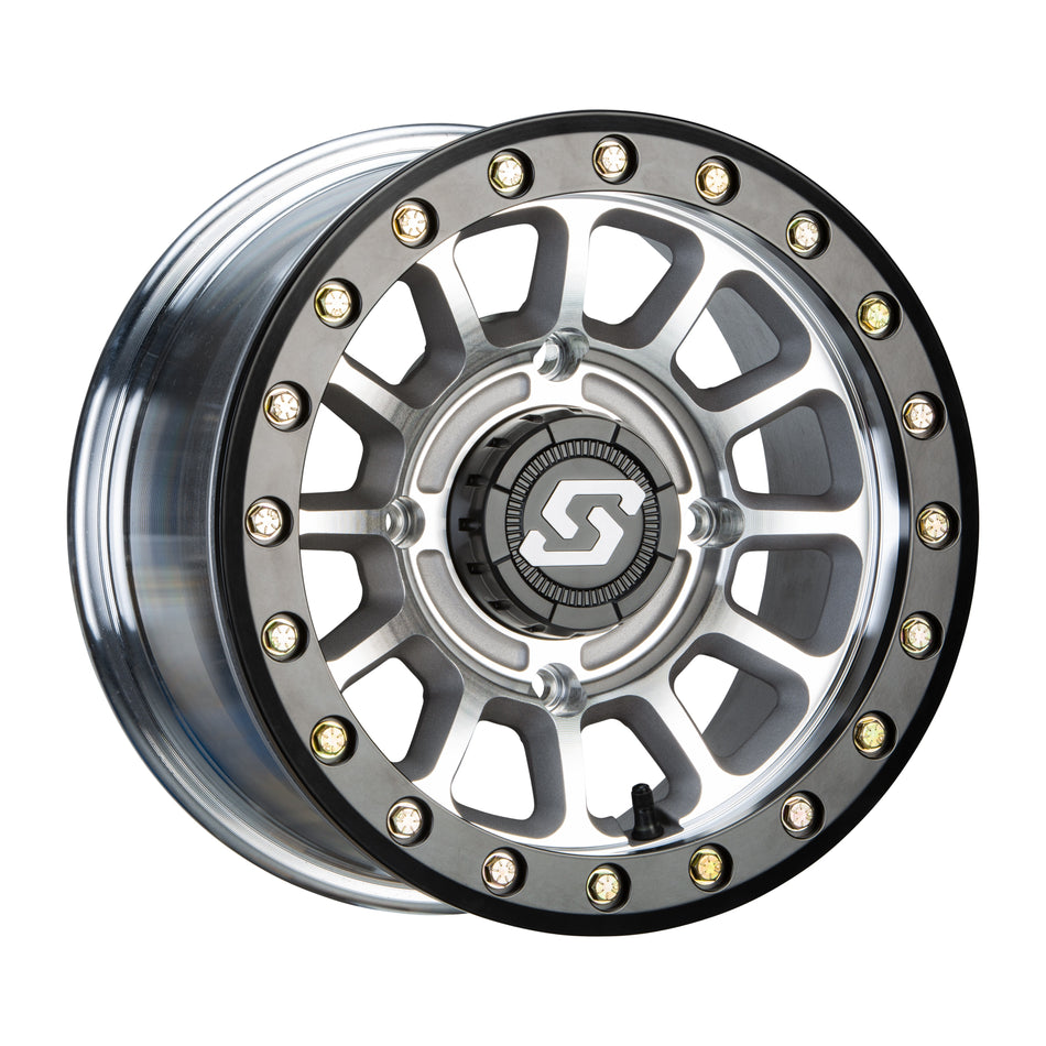 SANO BDLK WHEEL 14X7 4/137 5+2 (+10MM) BLK/AS CAST - 570-2014