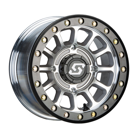 SANO BDLK WHEEL 15X6 4/156 5+1 (+40MM) BLK/AS CAST - 570-2025