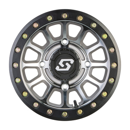 SANO BDLK WHEEL 15X7 4/137 5+2 (+10MM) BLK/AS CAST - 570-2028-1