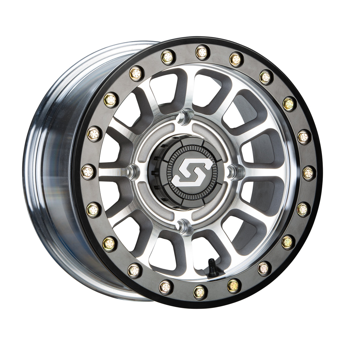 SANO BDLK WHEEL 15X7 4/137 5+2 (+10MM) BLK/AS CAST - 570-2028