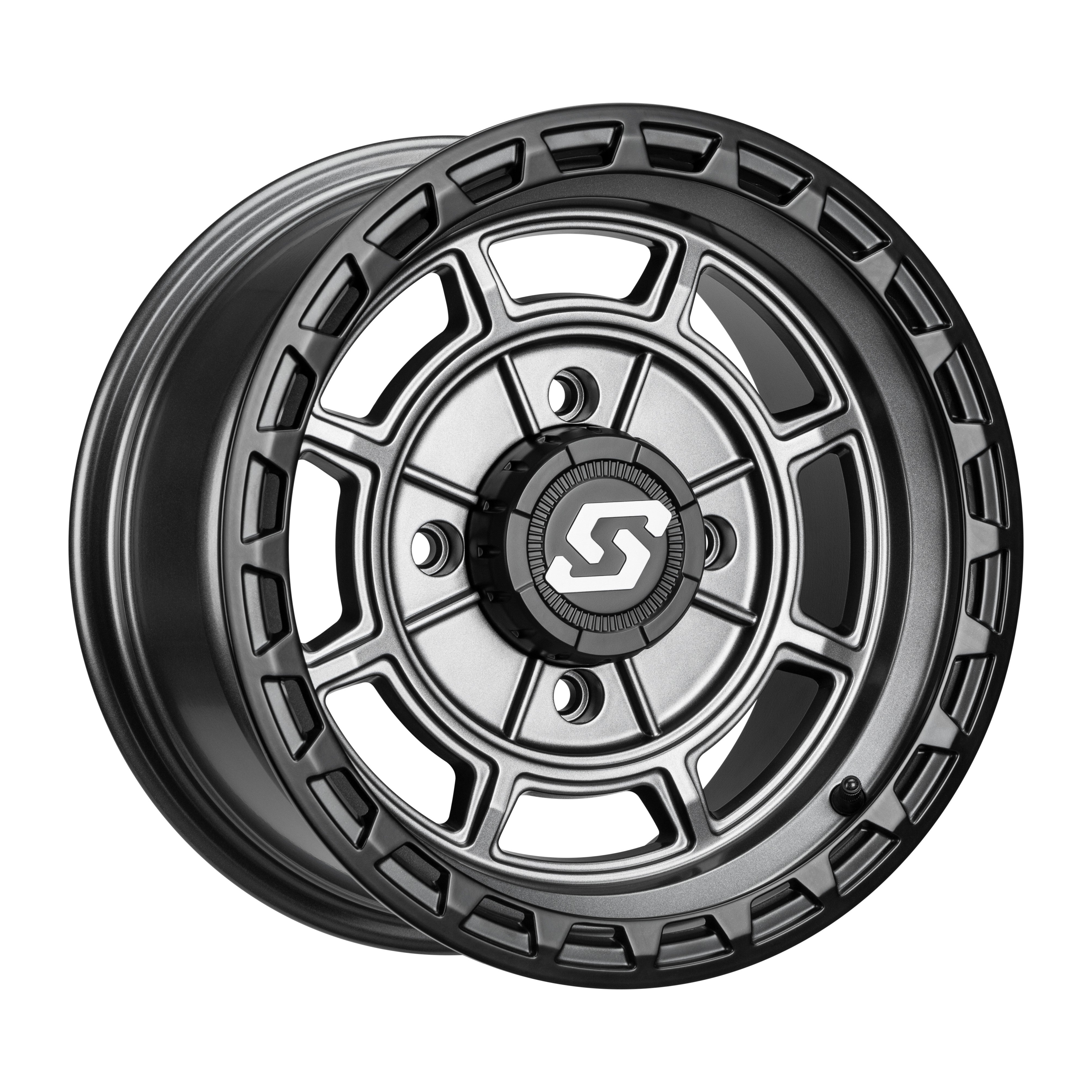 RIFT WHEEL 14X7 4/156 5+2 (+10MM) CARBON GREY - 570-2035