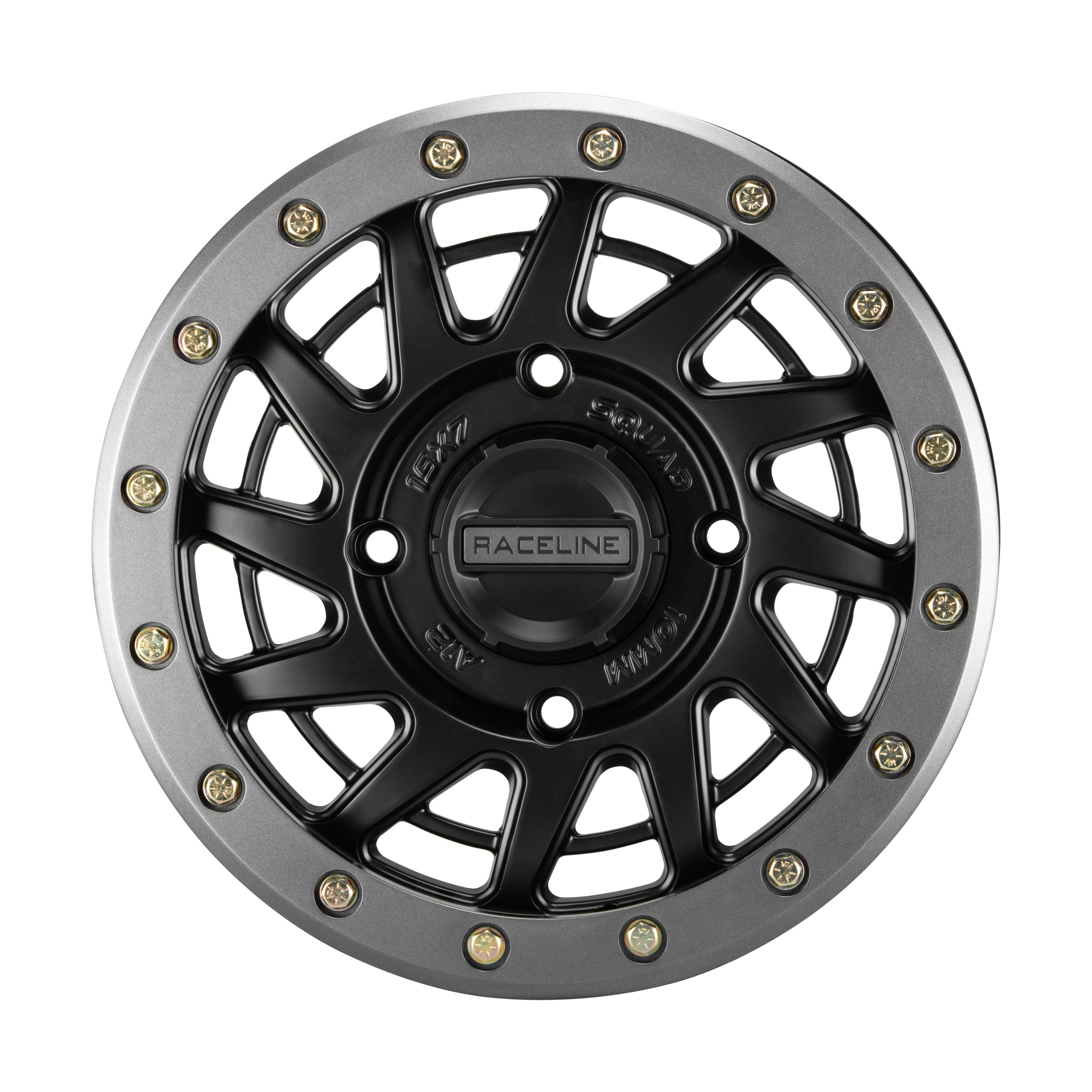 SQUAD BDLK WHEEL 15X7 4/156 5+2(+10MM) BLK/GUNMETAL - 570-2062-1