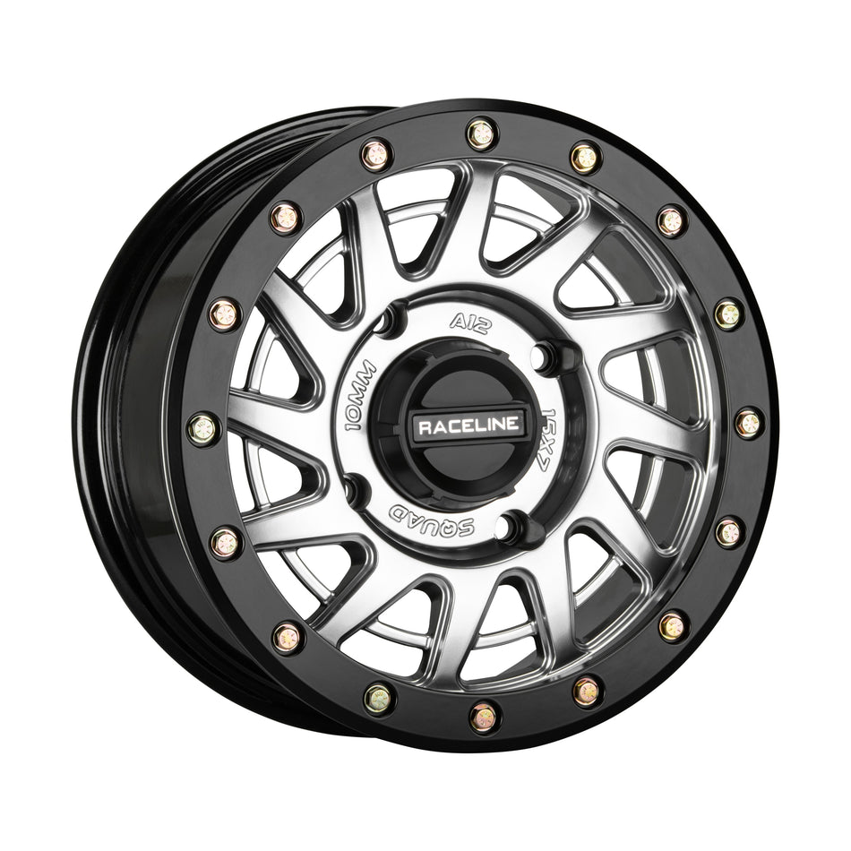 SQUAD BDLK WHEEL 15X7 4/156 5+2(+10MM) HYPER SILVER - 570-2066