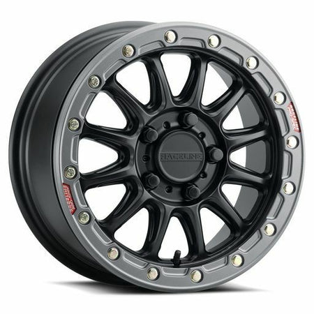 ALPHA BDLK 15X10 5/4.5 (+25MM) BLK/GUNMETAL - 570-2074