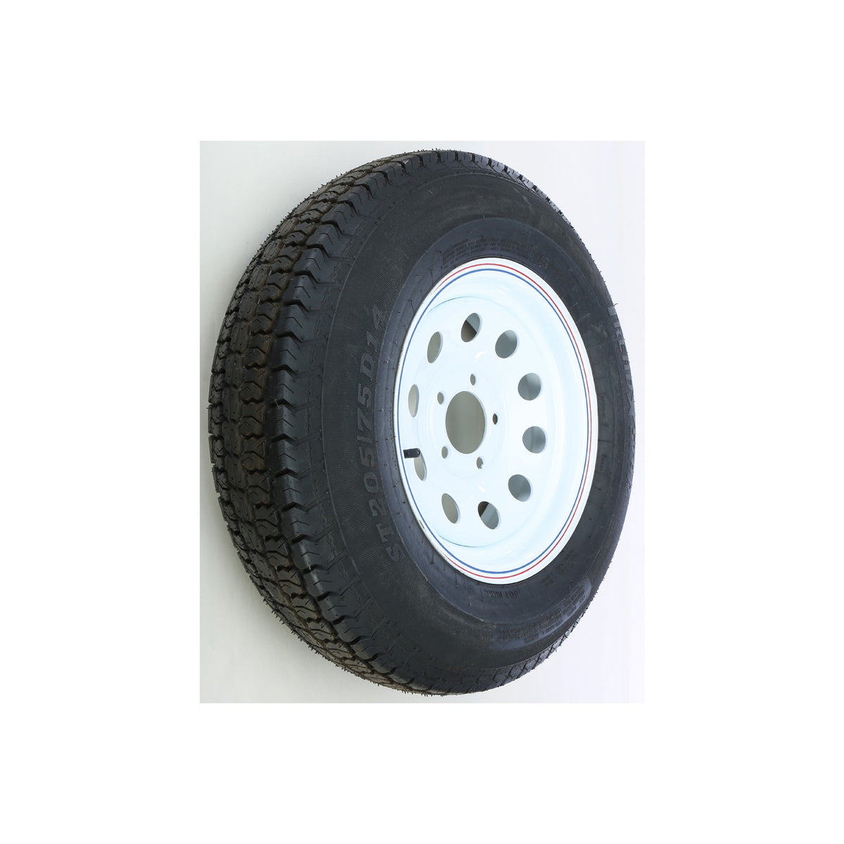 TRAILER TIRE AND WHEEL ASSEMBLY WHITE - 58-8166