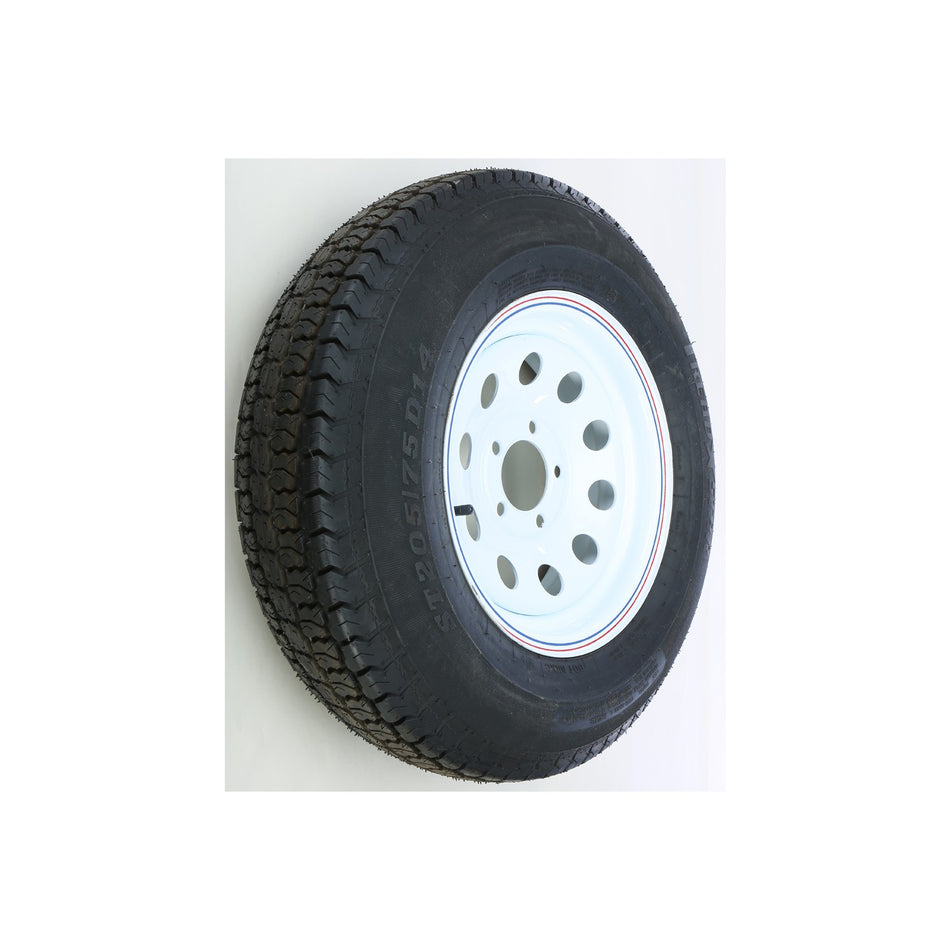 TRAILER TIRE AND WHEEL ASSEMBLY WHITE - 58-8166