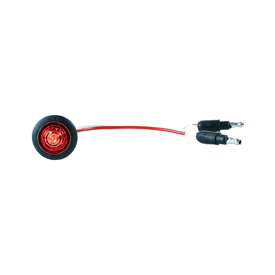 MICRONOVA ROUND LED RED W/GROMMET - 58-9505R