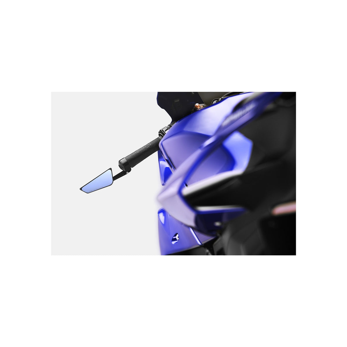 CUT EDGE BAR END MIRROR UNIVERSAL LEFT BLACK EA - 58-BS296B-6