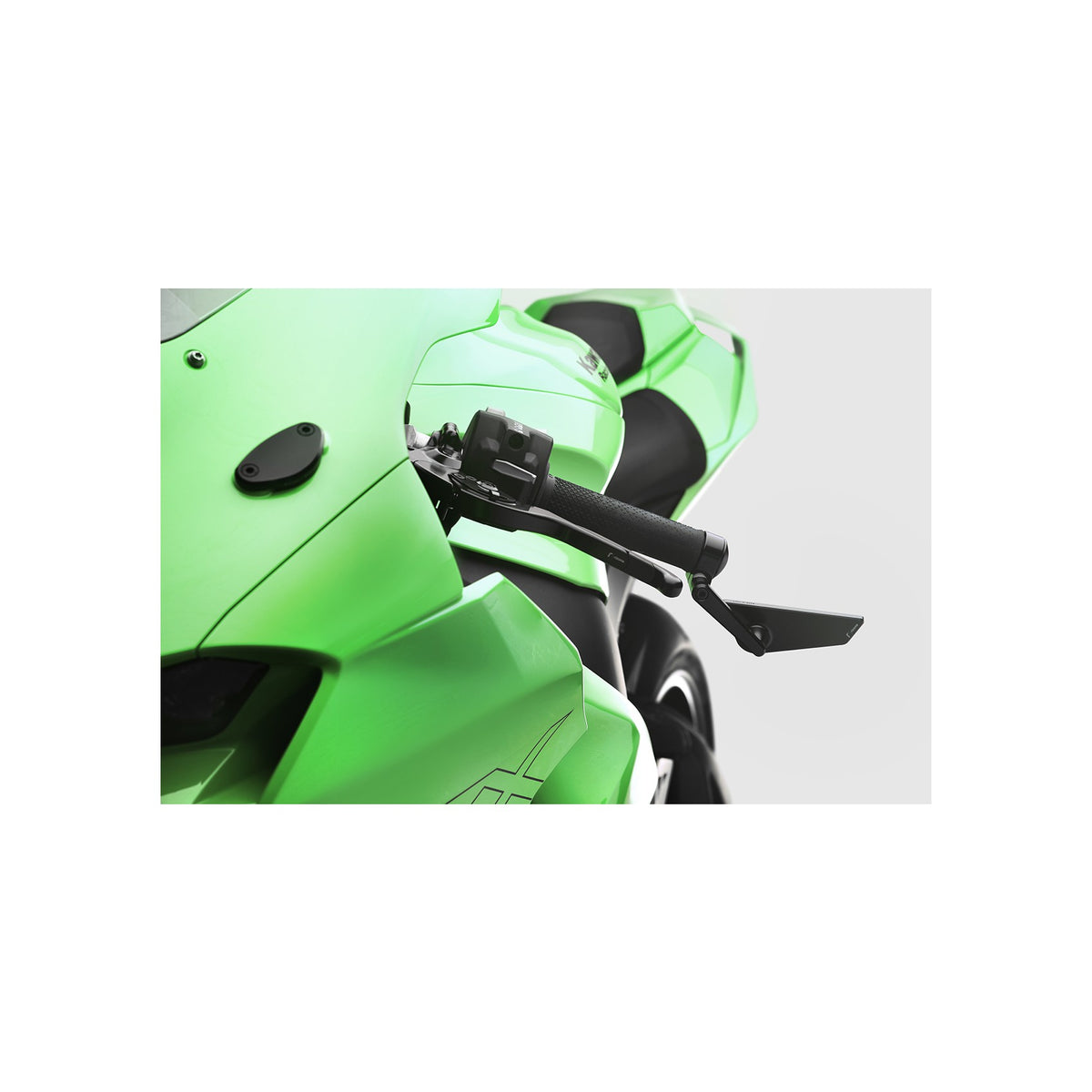 CUT EDGE BAR END MIRROR UNIVERSAL LEFT BLACK EA - 58-BS296B-7