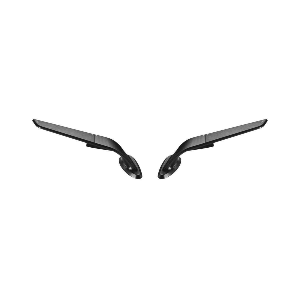 STEALTH SPORT MIRROR BLACK PAIR HON - 58-BSS031B-2