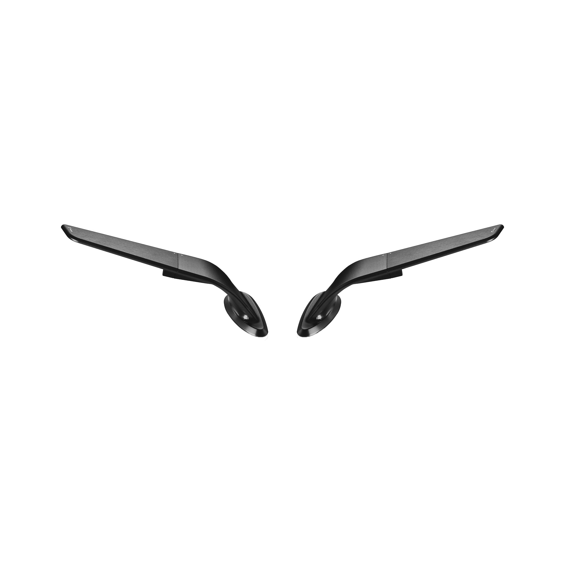 STEALTH SPORT MIRROR BLACK PAIR HON - 58-BSS031B-2