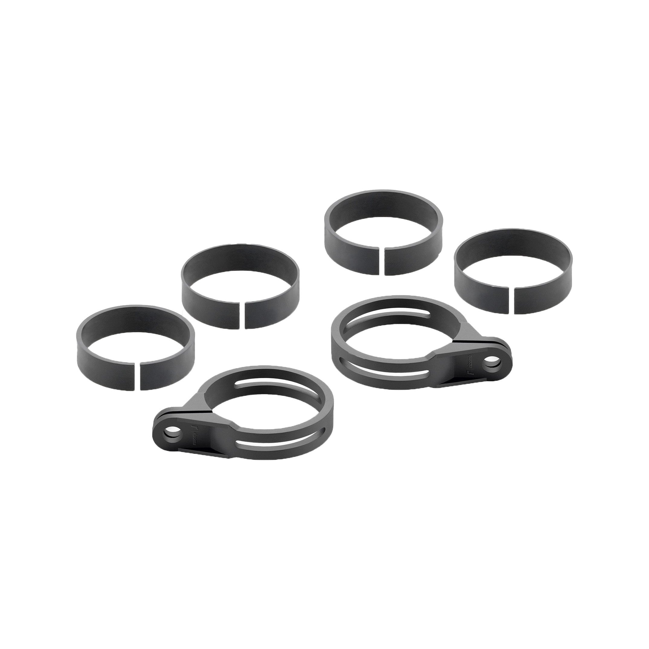 FRONT TURN SIGNAL FORK MOUNT KIT BLACK - 58-FR244B