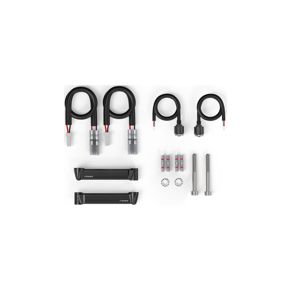 LIGHT UNIT TURN SIGNAL KIT W/MOUNT BLACK PR DUC - 58-FR853B