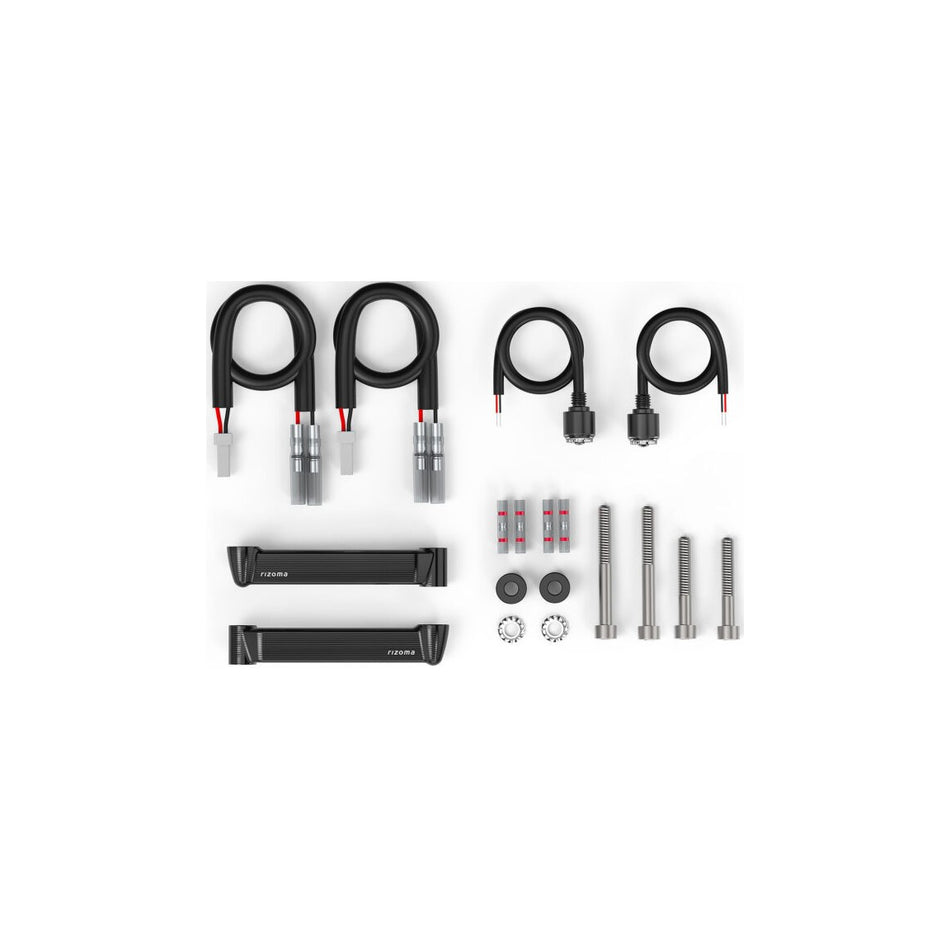LIGHT UNIT TURN SIGNAL KIT W/MOUNT BLACK PR DUC - 58-FR854B-1