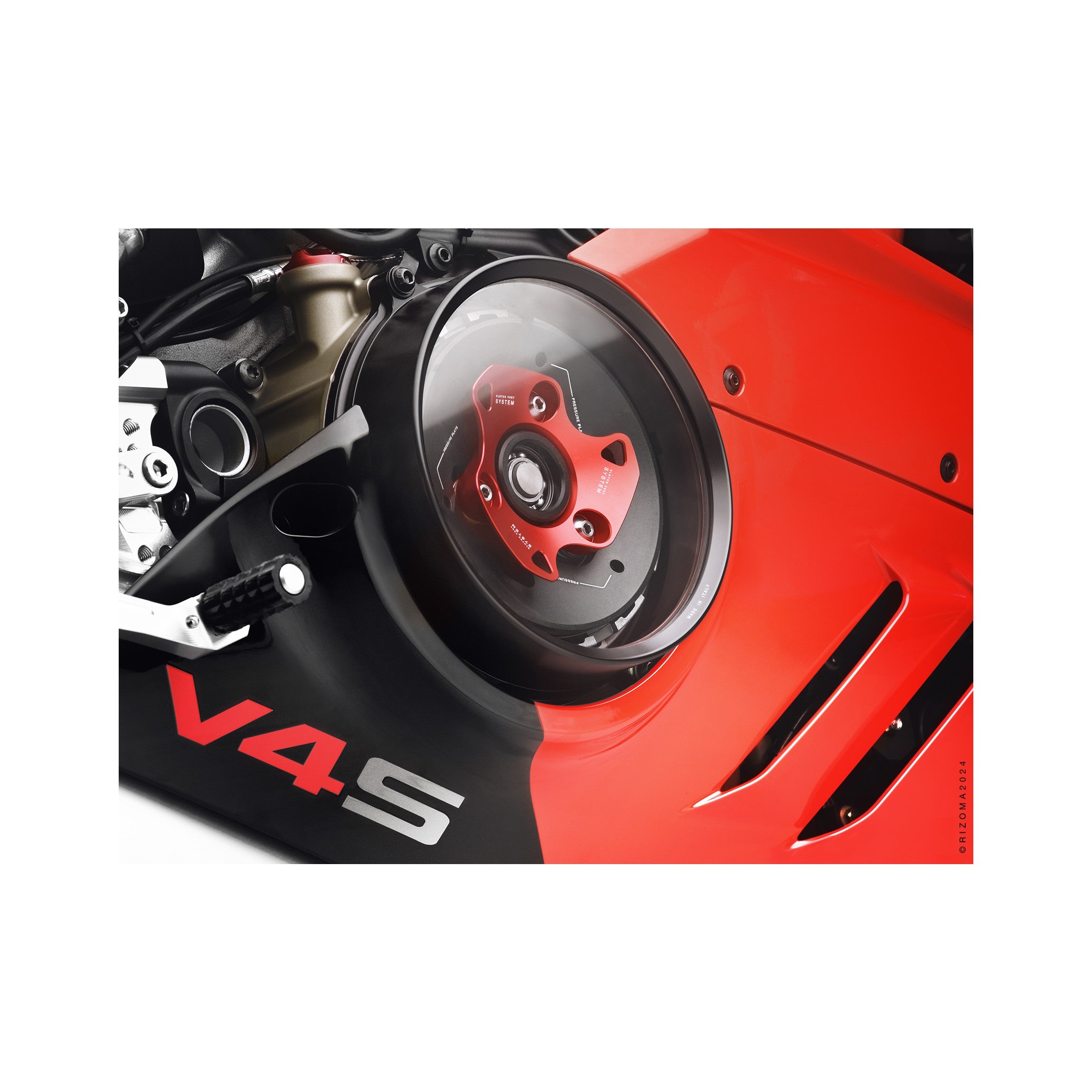 CLUTCH COVER RED DUC V4 - 58-ZDM181R-4