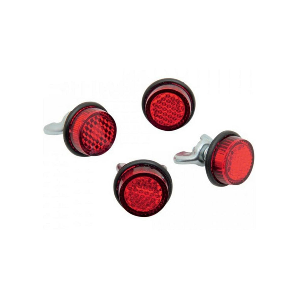 MINI-REFLECTORS RED 4/PK - 60-1406
