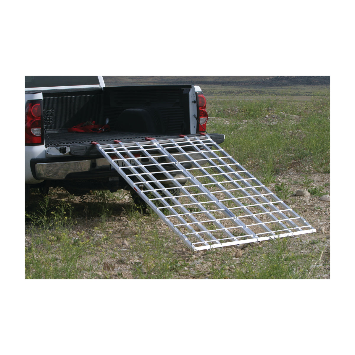 ALUMINUM BI-FOLD RAMP 1200 LBS 70" X 48" - 61-0721