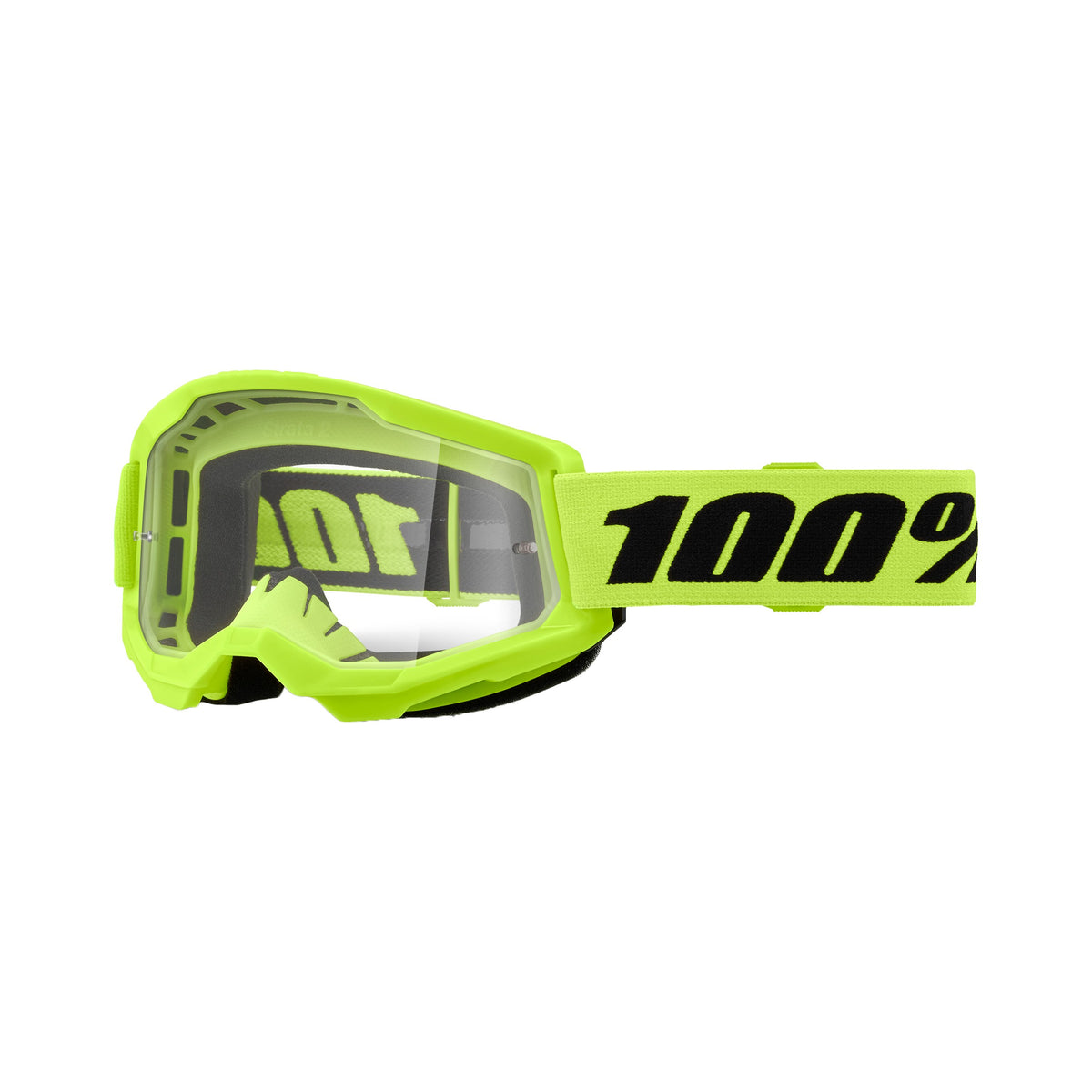 STRATA 2 GOGGLE NEON YELLOW CLEAR LENS - 610-5224