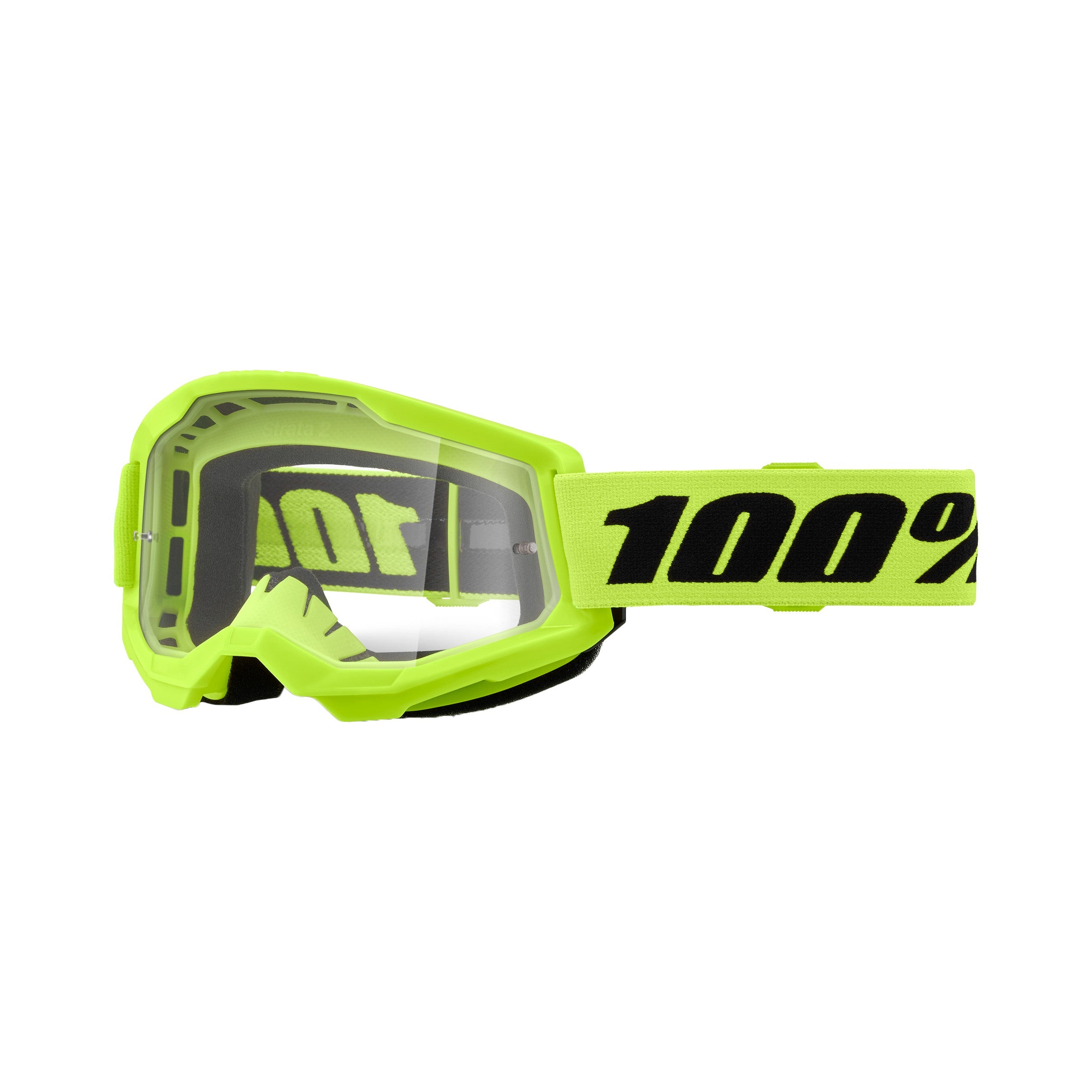STRATA 2 GOGGLE NEON YELLOW CLEAR LENS - 610-5224