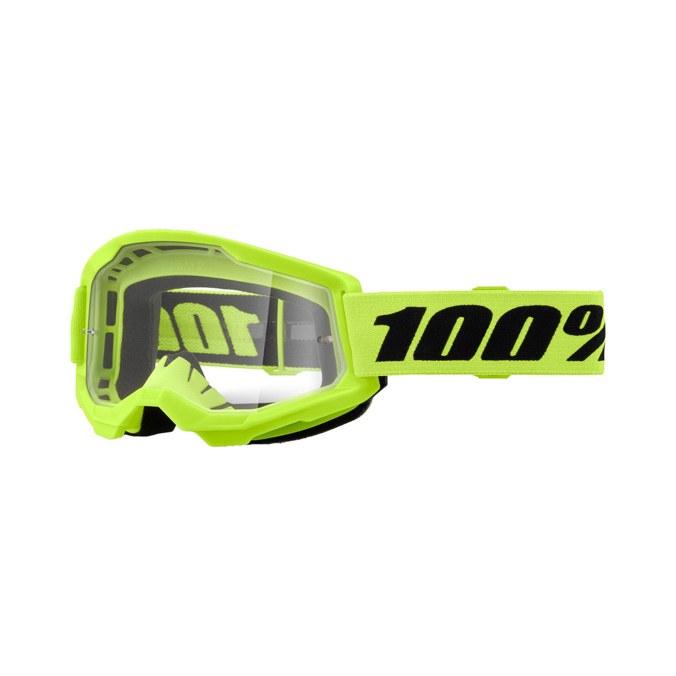 STRATA 2 GOGGLE NEON YELLOW CLEAR LENS - 610-5224