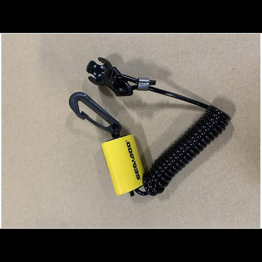 Sea-Doo New OEM Safety Lanyard Key Cord & Clip - 278003410